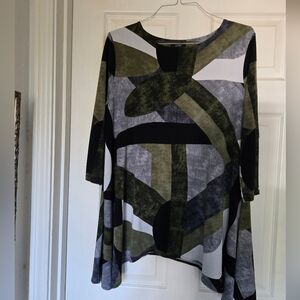 Alfani Women's Tunic in Olive Green